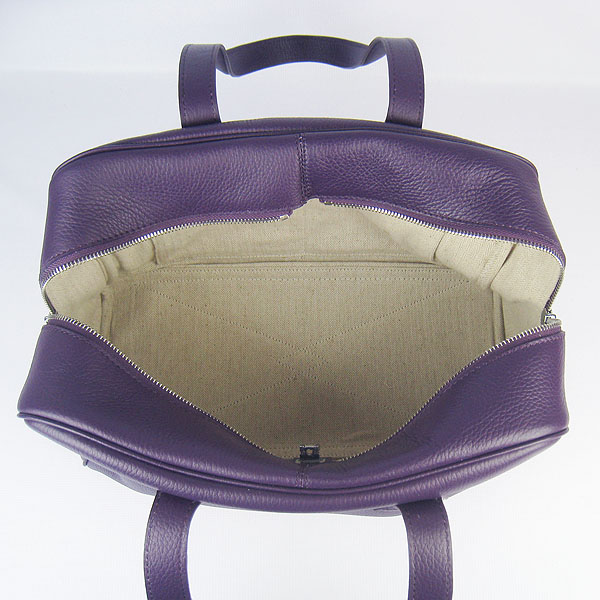 Best Replica Hermes Victoria Cowskin Leather Bag Purple H2802